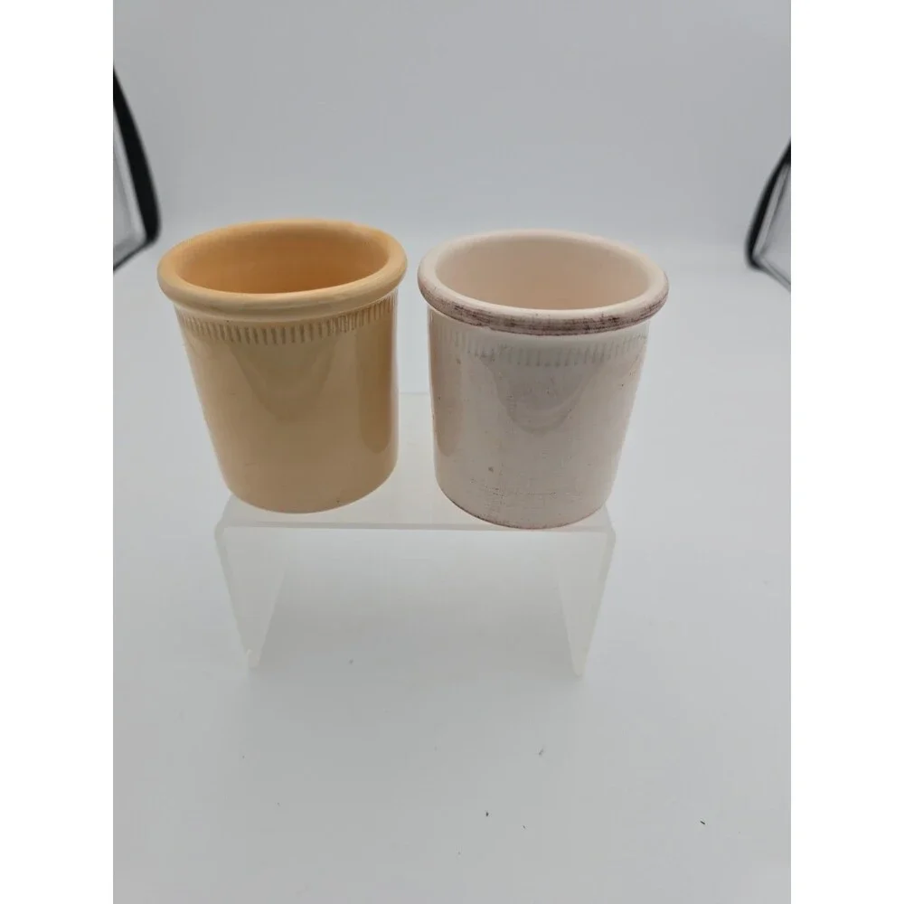 Vintage ALFA Italy Ceramic Herb Pots Rosemary & Parsley Planters Kitchen Caniste - Picture 2 of 7